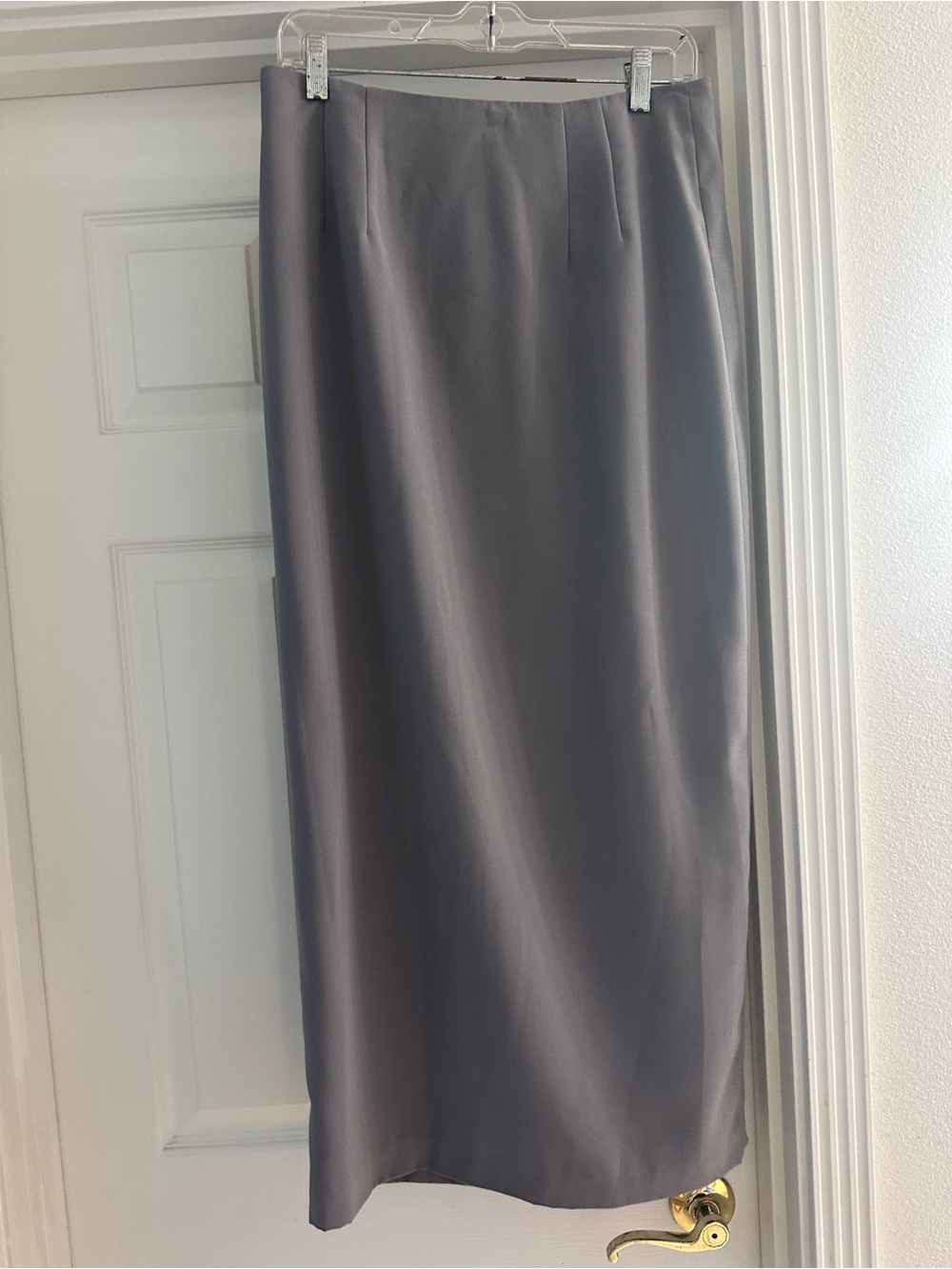 Geoffrey Beene Silver-Gray Maxi Skirt
